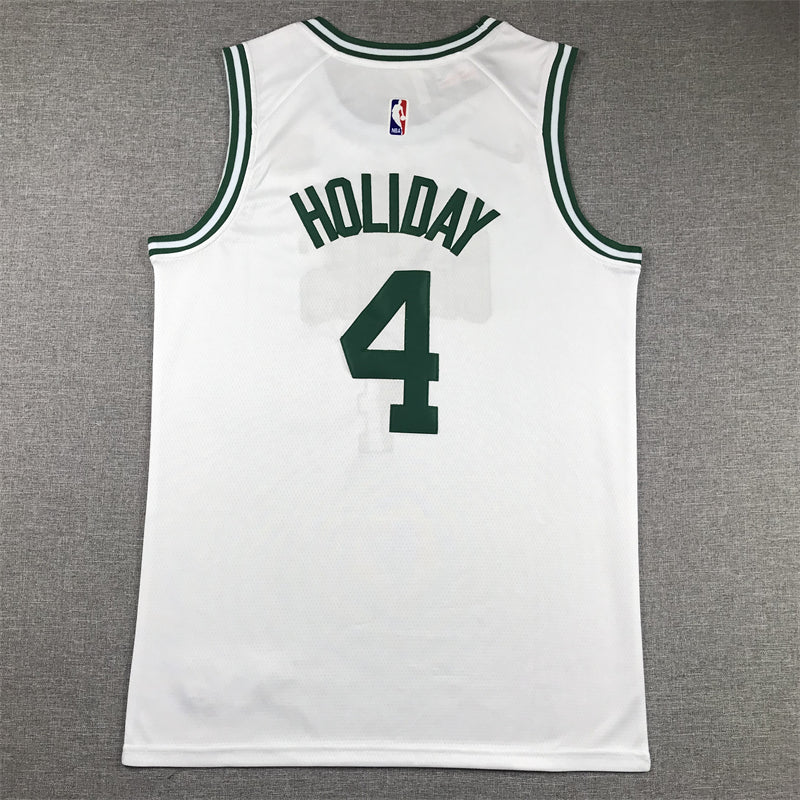 Men's Boston Celtics Jrue Holiday White Swingman Jersey - Association Edition