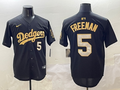 Men's Los Angeles Dodgers Freddie Freeman Black Team Player Jersey