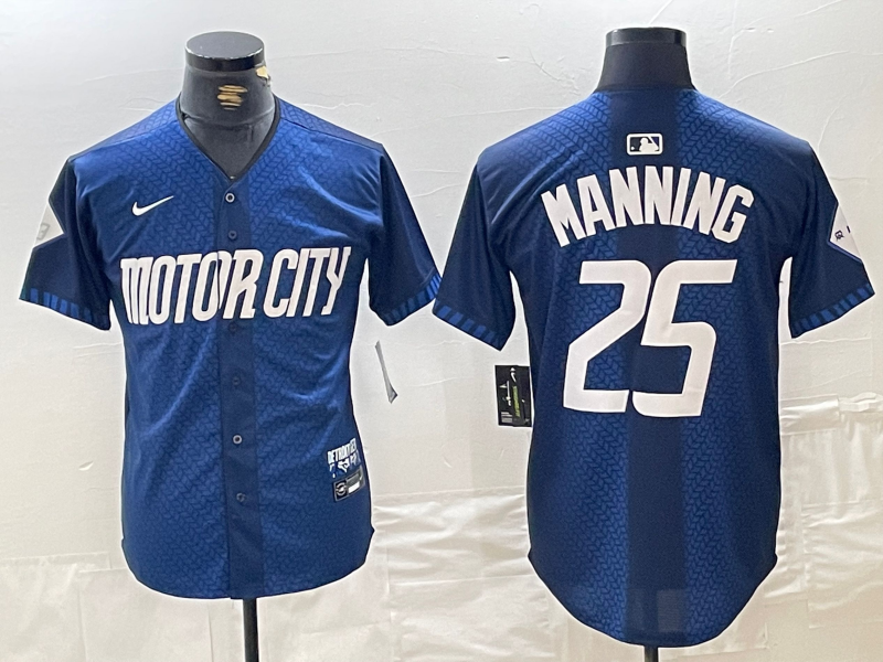 Men's Detroit Tigers Matt Manning Navy 2024 City Connect Limited Player Jersey