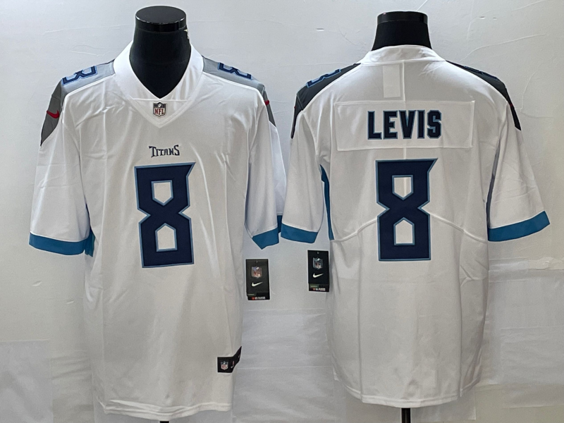 Men's Tennessee Titans Will Levis White Game Jersey