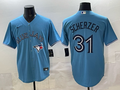 Men's Toronto Blue Jays Max Scherzer Powder Blue Replica Player Jersey