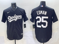 Men's Los Angeles Dodgers Tommy Edman Black Alternate Game Jersey
