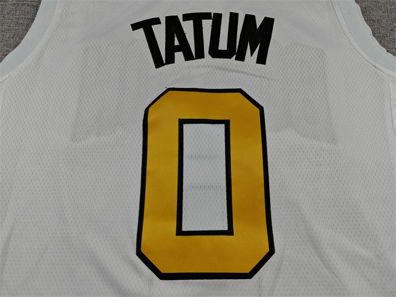 Men's Boston Celtics Jayson Tatum White 2025/26 Swingman Jersey - City Edition