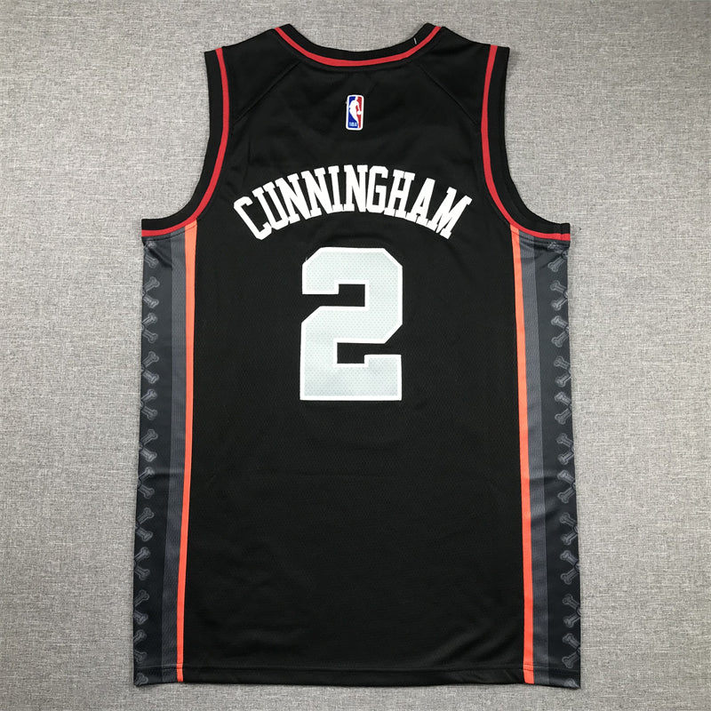 Men's Detroit Pistons Cade Cunningham Black 2023/24 Swingman Jersey - City Edition