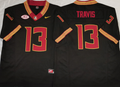 Men's Florida State Seminoles Jordan Travis Black Player Jersey