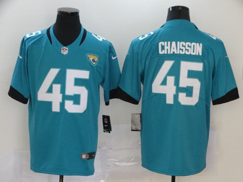 Men's Jacksonville Jaguars K'Lavon Chaisson Teal Game Jersey
