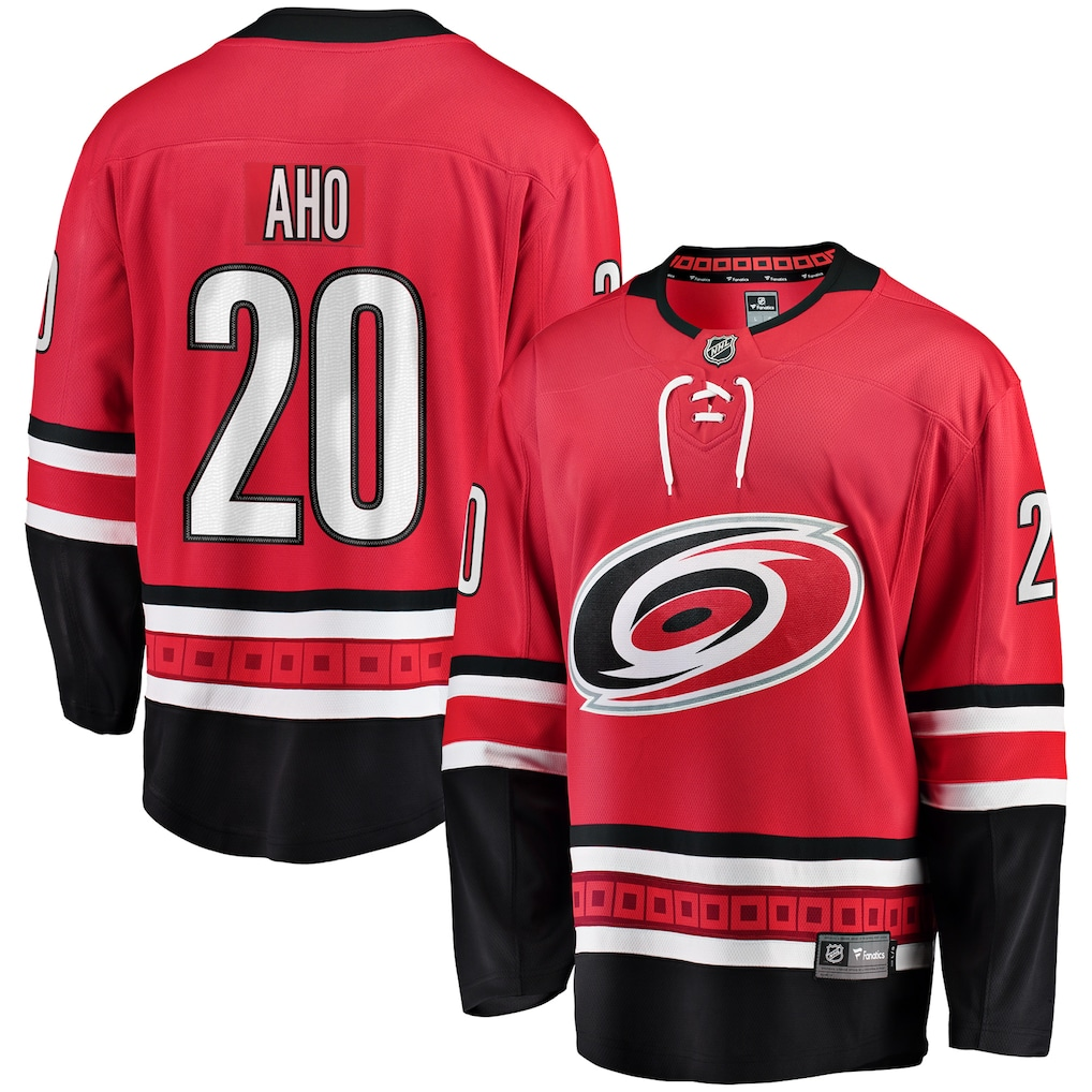 Men's Carolina Hurricanes Sebastian Aho Fanatics Red Game Jersey