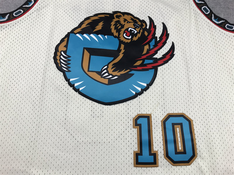 Men's Memphis Grizzlies Mike Bibby Cream Hardwood Classics Swingman Jersey