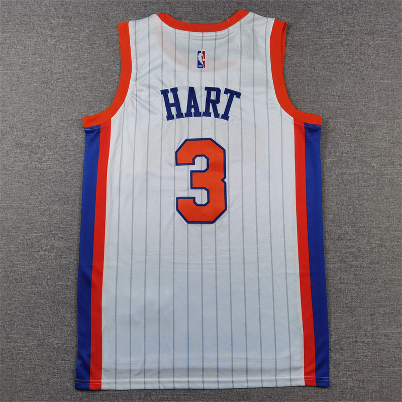 Men's New York Knicks Josh Hart White 2024/25 Swingman Player Jersey - City Edition
