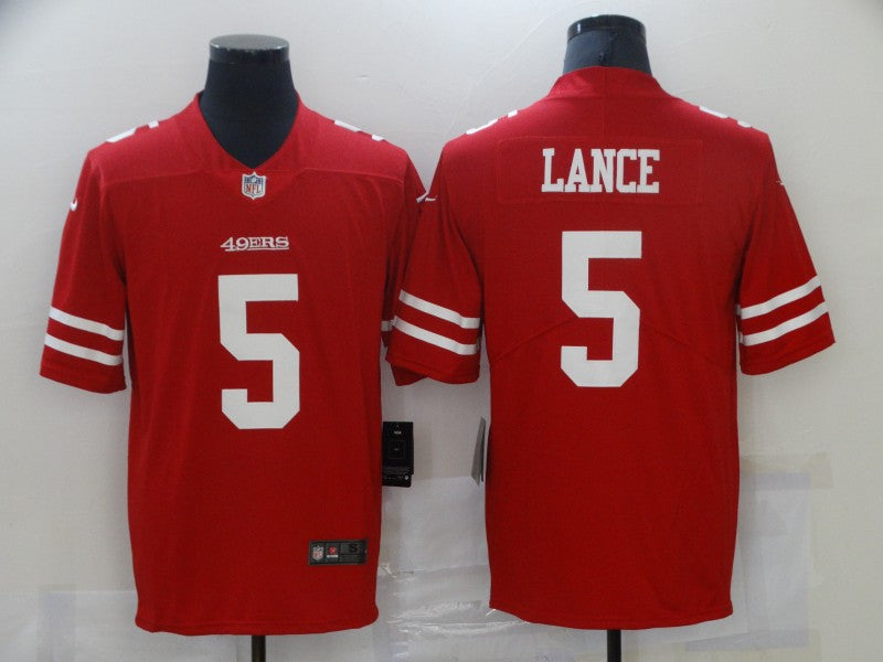 Men's San Francisco 49ers Trey Lance Red Game Jersey