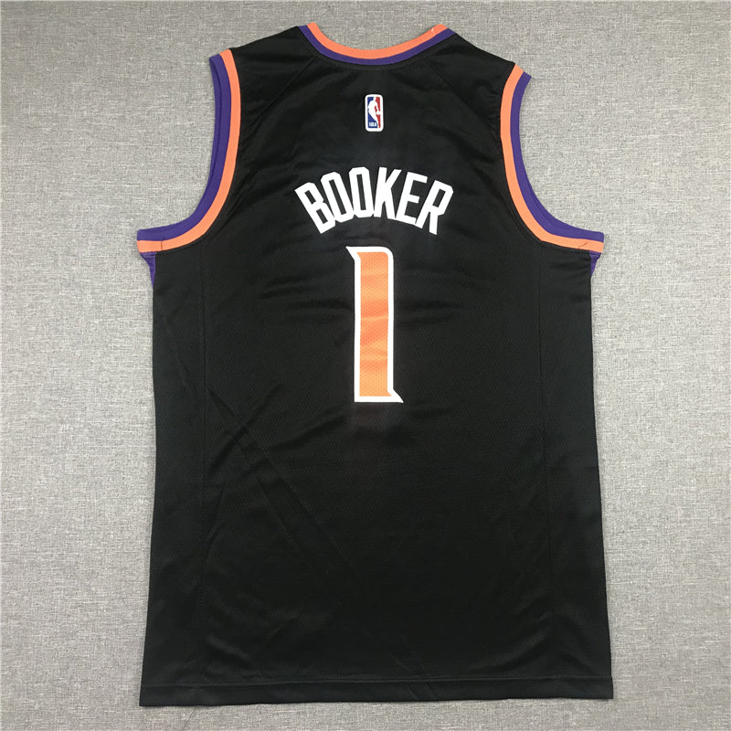 Men's Phoenix Suns Devin Booker NBA Black Replica Jersey - City Edition