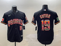 Men's San Diego Padres Tony Gwynn Black Game Player Jersey