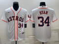 Men's Houston Astros Nolan Ryan White Replica Player Jersey