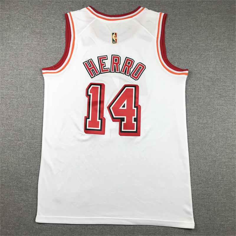 Men's Miami Heat Tyler Herro White 2022/23 Swingman Jersey - Classic Edition
