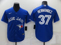 Men's Toronto Blue Jays Teoscar Hernandez Blue Replica Baseball Jersey