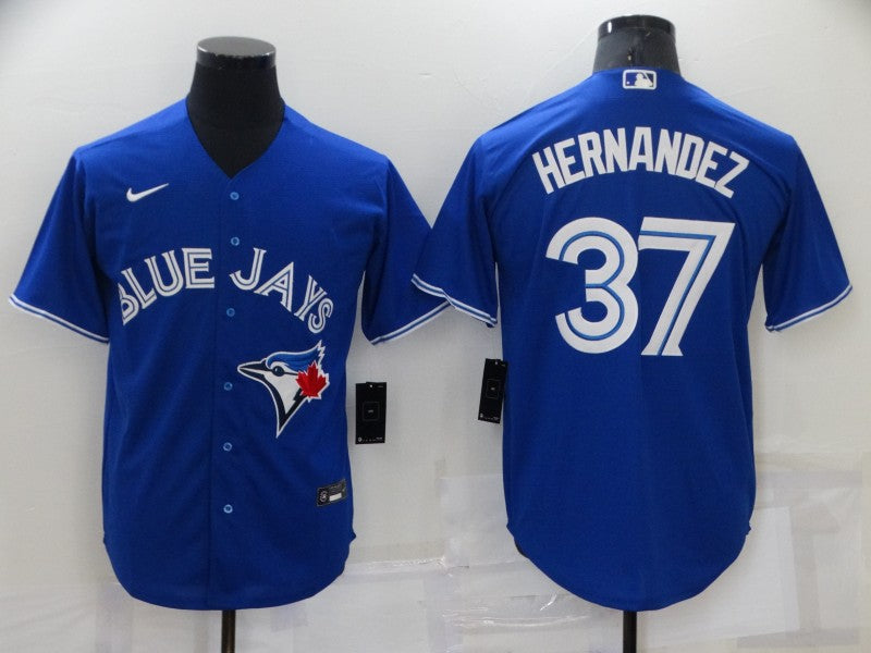 Men's Toronto Blue Jays Teoscar Hernandez Blue Replica Baseball Jersey