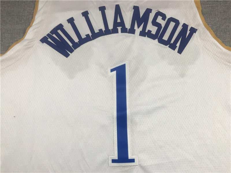 Men's New Orleans Pelicans Zion Williamson White 2020/21 Swingman Jersey