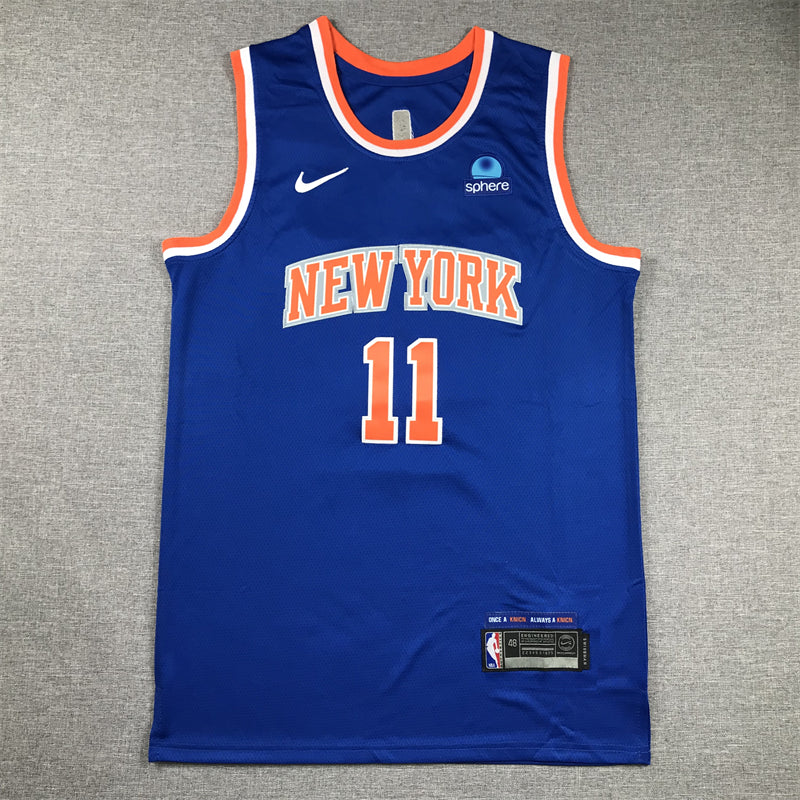 Men's New York Knicks Jalen Brunson Blue Swingman Jersey - Icon Edition