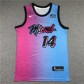 Men's Miami Heat Tyler Herro Pink/Blue Swingman Player Jersey