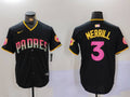Men's San Diego Padres Jackson Merrill Black Replica Player Jersey