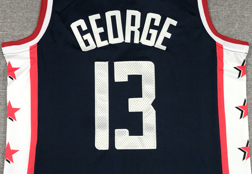 Men's LA Clippers Paul George Nike Navy 2022/23 Swingman Jersey