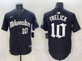 Men's Milwaukee Brewers Sal Frelick Black Replica Team Jersey