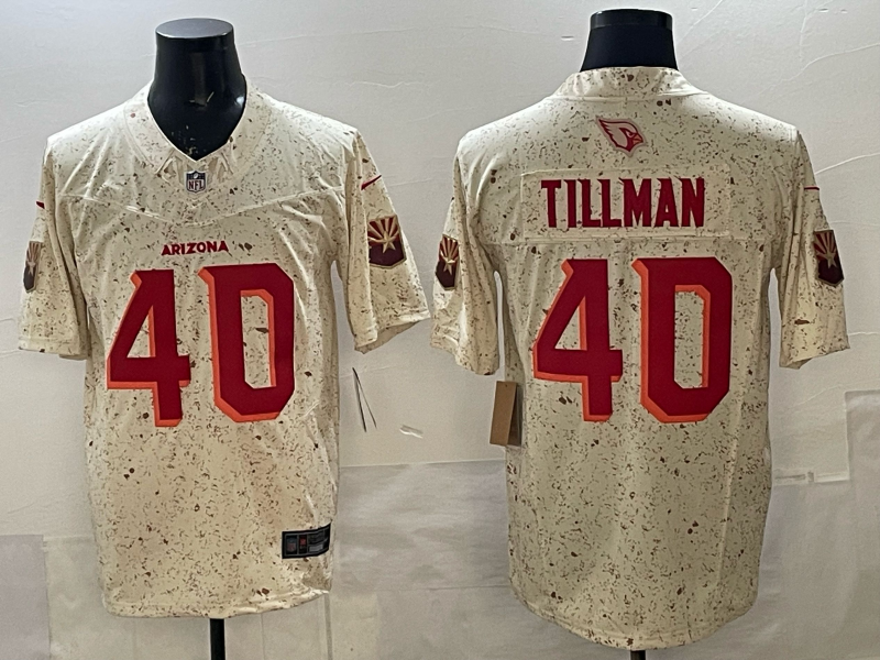 Men's Arizona Cardinals Pat Tillman Natural 2025 Rivalries Collection Limited Jersey
