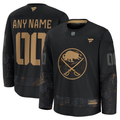 Men's Buffalo Sabres Fanatics Black 2024 Military Appreciation Custom Jersey