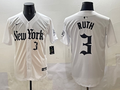 Men's New York Yankees Babe Ruth White Alternate Limited Player Jersey