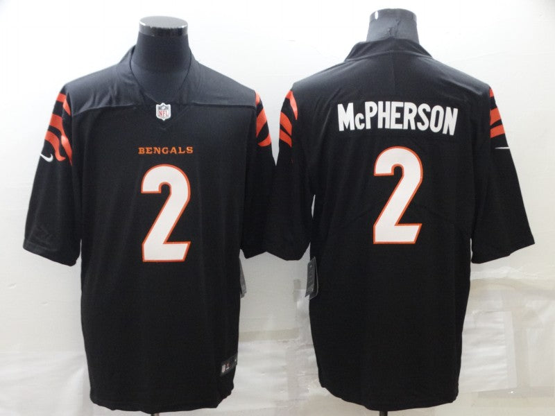 Men's Cincinnati Bengals Evan McPherson Black Game Jersey
