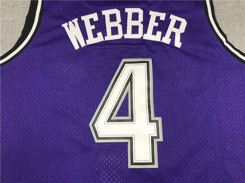 Men's Sacramento Kings Chris Webber purple Retro jersey