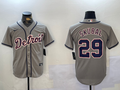 Men's Detroit Tigers Tarik Skubal Gray Replica Player Jersey