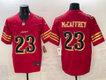 Men's San Francisco 49ers Christian McCaffrey Red 2025 Rivalries Collection Game Jersey