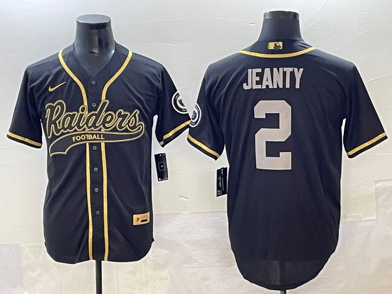 Men's Las Vegas Raiders Ashton Jeanty Black Player Game Jersey