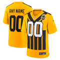 Men's Pittsburgh Steelers Gold Alternate 1933 Throwback Game Custom Jersey