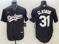 Men's Los Angeles Dodgers Tyler Glasnow Black Replica Player Jersey