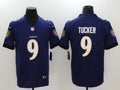 Men's Baltimore Ravens Justin Tucker Purple Game Player Jersey