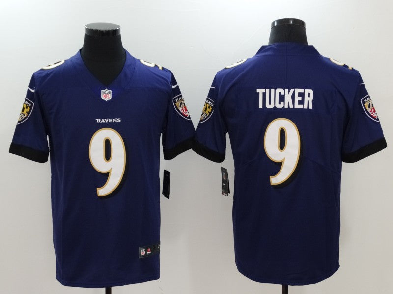 Men's Baltimore Ravens Justin Tucker Purple Game Player Jersey