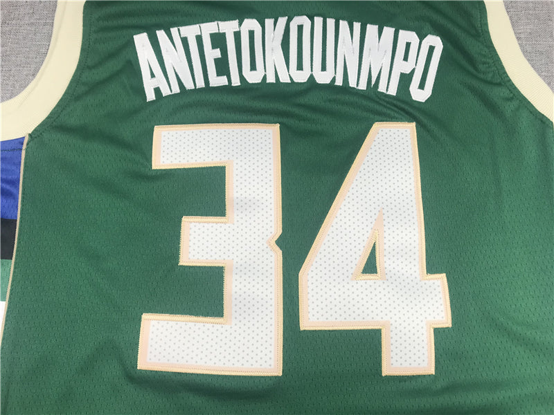Men's Milwaukee Bucks Giannis Antetokounmpo Green Player Jersey