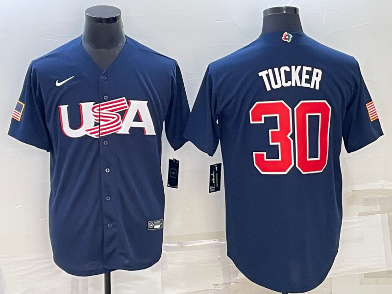 Men's 2023 World Baseball Classic Kyle Tucker USA Navy Jersey