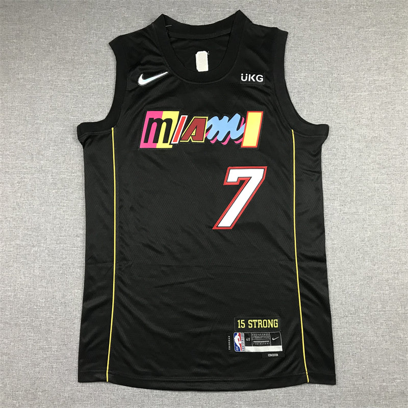 Men's Miami Heat Kyle Lowry Black Swingman Player Jersey - City Edition