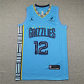 Men's Memphis Grizzlies Ja Morant Light Blue 2022/23 Statement Edition Swingman Jersey
