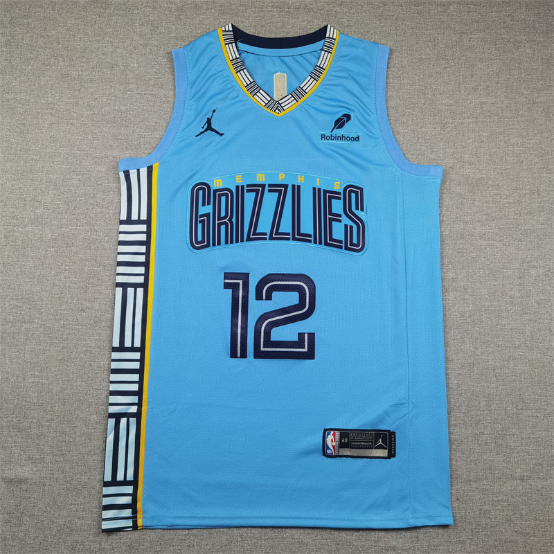 Men's Memphis Grizzlies Ja Morant Light Blue 2022/23 Statement Edition Swingman Jersey