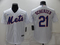Men's New York Mets Max Scherzer White Replica Baseball Jersey