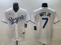 Men's Kansas City Royals Bobby Witt Jr. White Home Replica Player Jersey