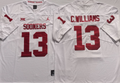 Men's Oklahoma Sooners Caleb Williams White Player Game Jersey