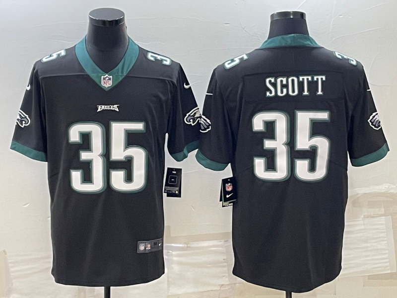 Men's Philadelphia Eagles Boston Scott Black Game Jersey