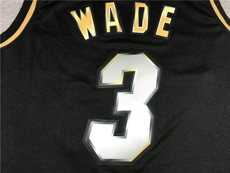 Men's Miami Heat Dwyane Wade NBA Black Swingman Jersey