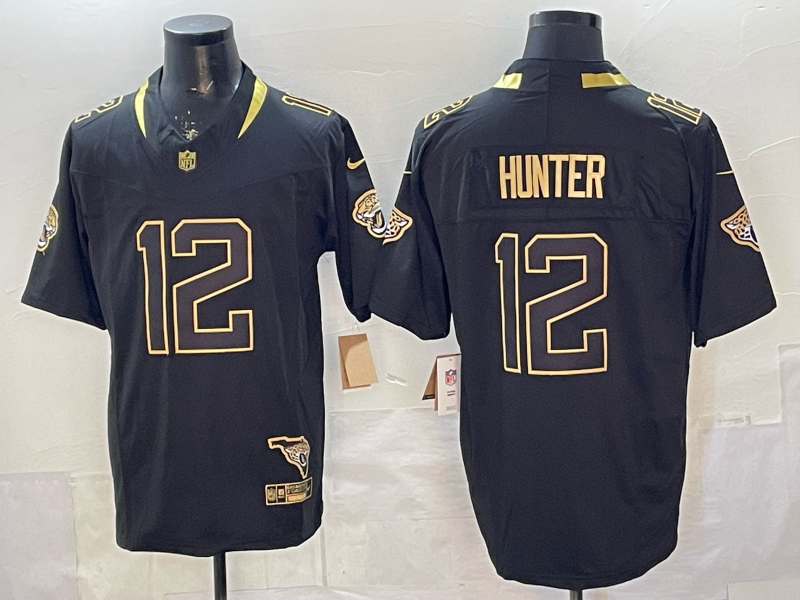 Men's Jacksonville Jaguars Travis Hunter Black Player Game Jersey