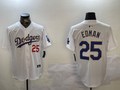 Men's Los Angeles Dodgers Tommy Edman White Game Player Jersey